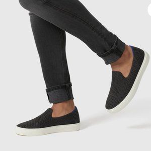 Rothy's Loafer Style The Original Slip On Sneakers Black Honeycomb US 8.5 NWT